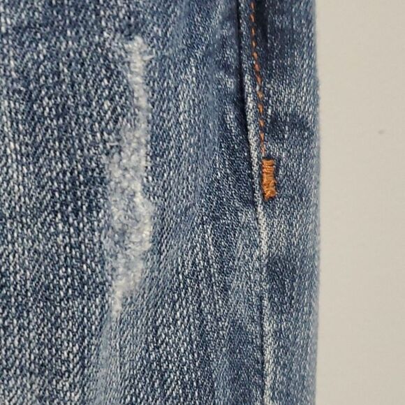 Vigoss Studio jeans women's size 7 / 8 blue The Ritz cropped skinny holes - Picture 9 of 16